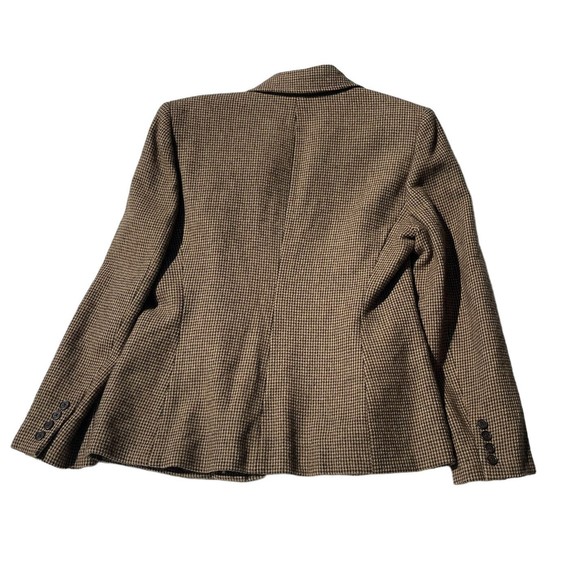 Ralph Lauren Brown Houndstooth Jacket - Picture 4 of 12